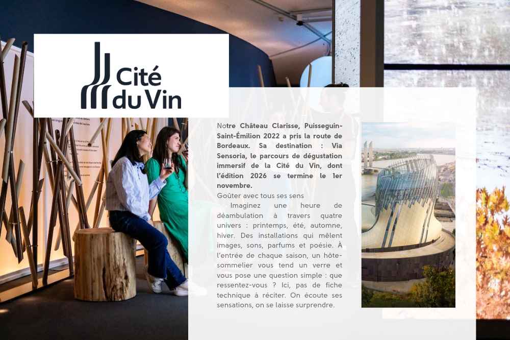 Château Clarisse 2022 s’invite à Via Sensoria, à la Cité du Vin
