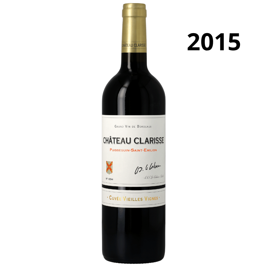 Bouteille de Château Clarisse Cuvée Vieilles Vignes 2015, Puisseguin-Saint-Émilion rouge