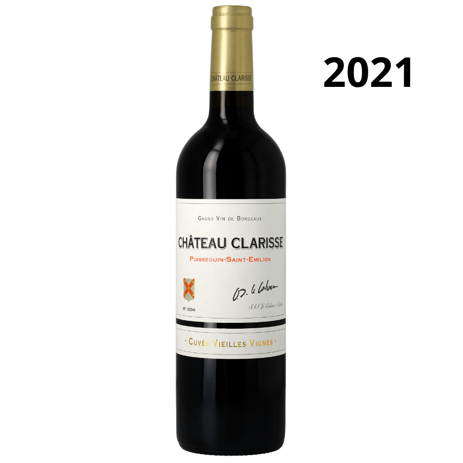 Bouteille de Château Clarisse Cuvée Vieilles Vignes 2021, Puisseguin-Saint-Émilion rouge