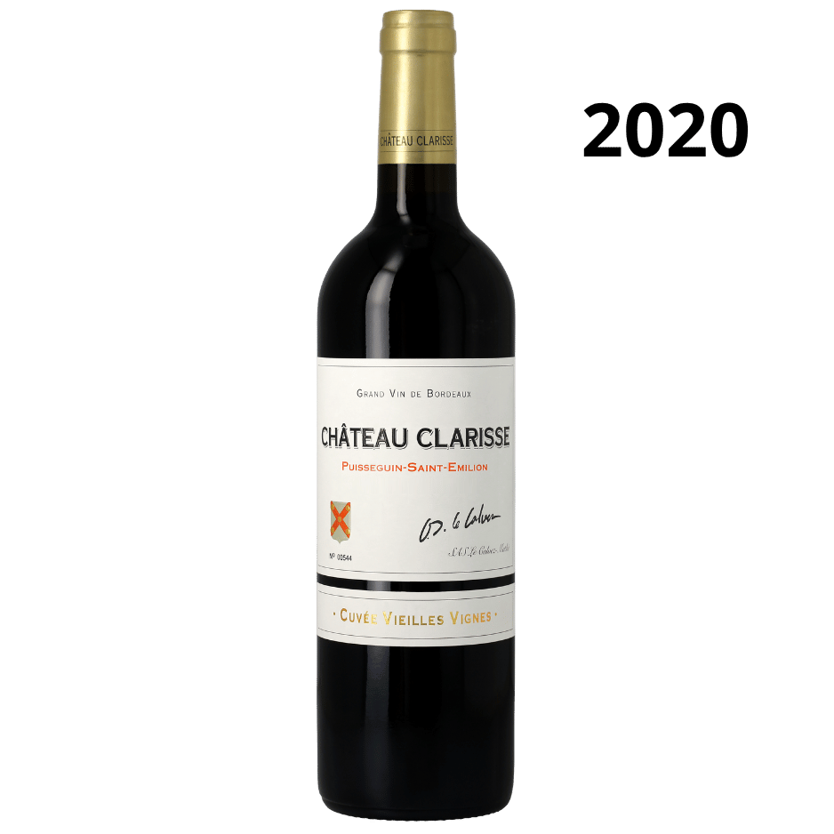 Bouteille de Château Clarisse Cuvée Vieilles Vignes 2020, Puisseguin-Saint-Émilion rouge