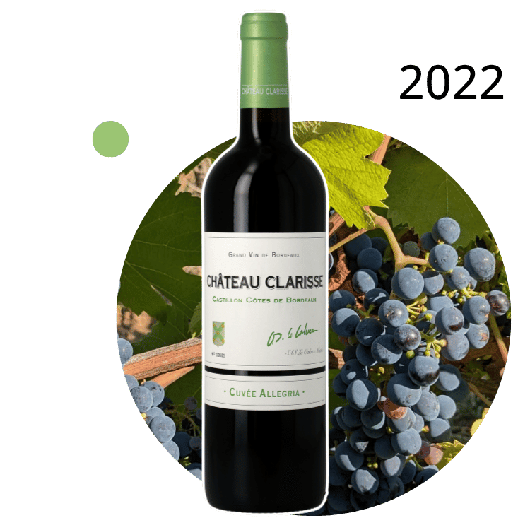 Château Clarisse, Cuvée Allegria, Castillon Côtes de Bordeaux, 2022